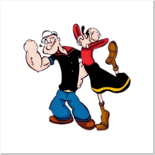 popeye design for happy 2 Posters and Art